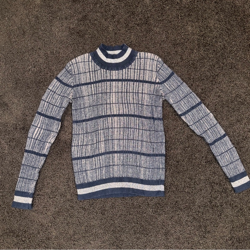 Navy & Silver Light Sweater